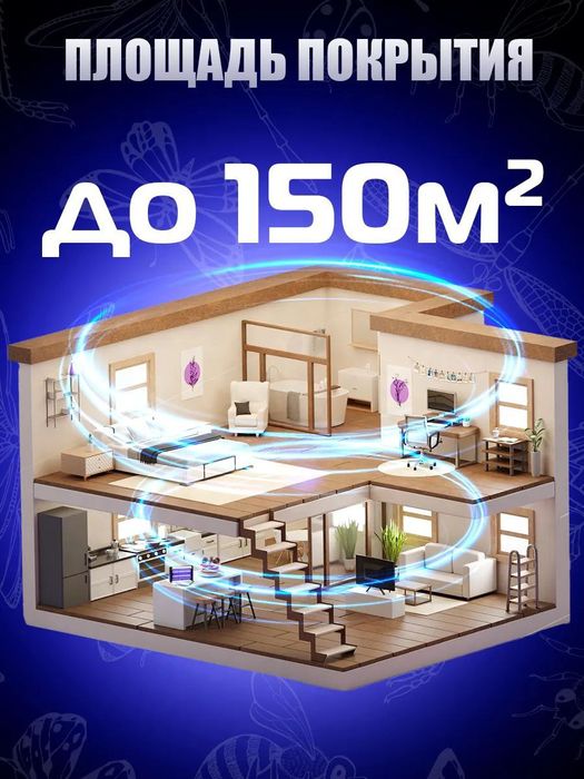 Мухобойка электрическая 12 ватт  ловушка от насекомых и комаров