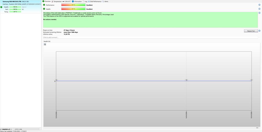 2TB Samsung SSD 990 EVO NVMe 2280 M.2 SSD