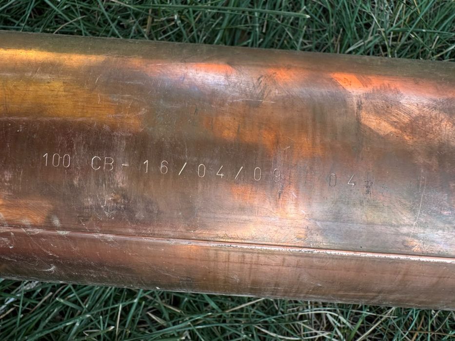 Труба водосточная, медная 100/150