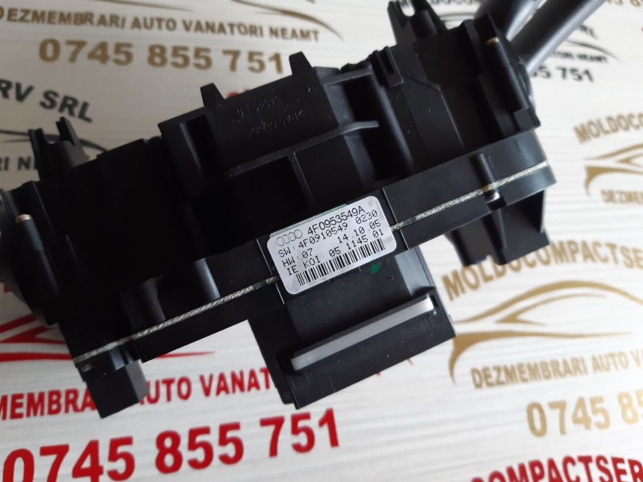 Manete pilot automat Rama ceasuri bord+MMI AUDI A6 C6 4F volan stanga