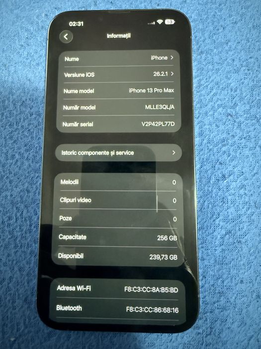 Vand/schimb Iphon 13pro max pacific blue