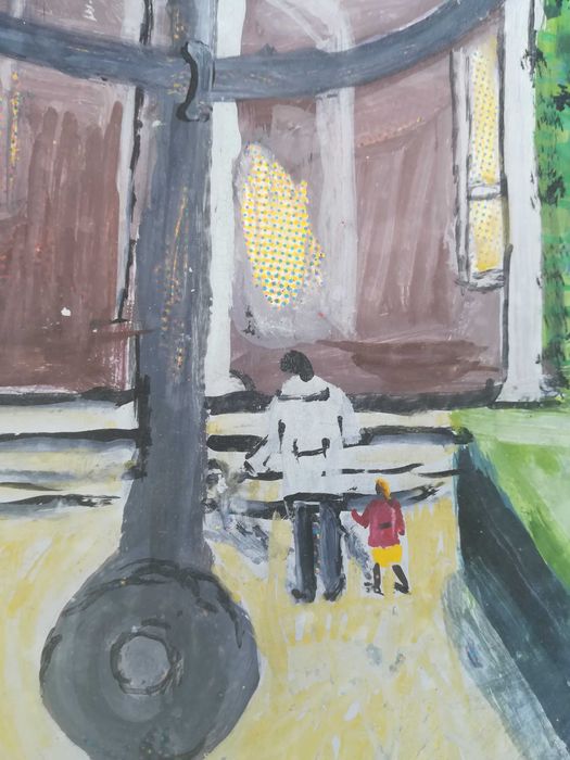 Картина Пловдив Стария град 25 лева.