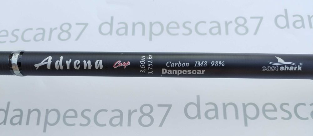 SET 4 Lansete Eastshark ADRENA Carp 3,6m 3,75Lbs din 2 Buc carbon IM8