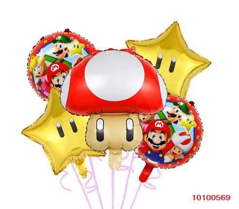 Балони на тема Супер Марио, Луиджи и принцесата