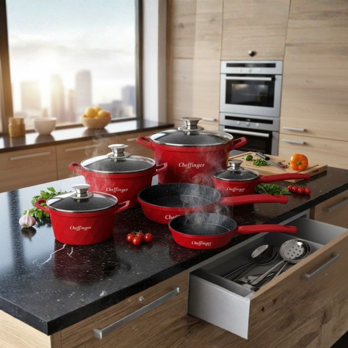 Премиум комплект съдове за готвене 12 части