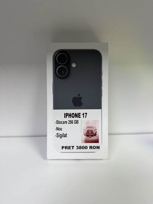 iPhone 17 256GB nou sigilat KingAmanet