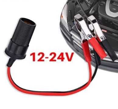 Разклонител №3958 за запалка 12V/24V с щипки за акумулатор