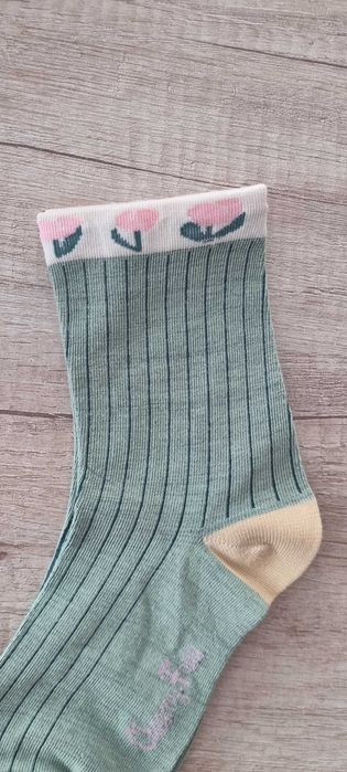 4 бр. елегантни дамски цветни чорапки, one size