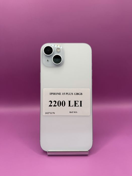 Iphone 15 plus 128 GB bat 91 •Matei Amanet Margeanului•1027