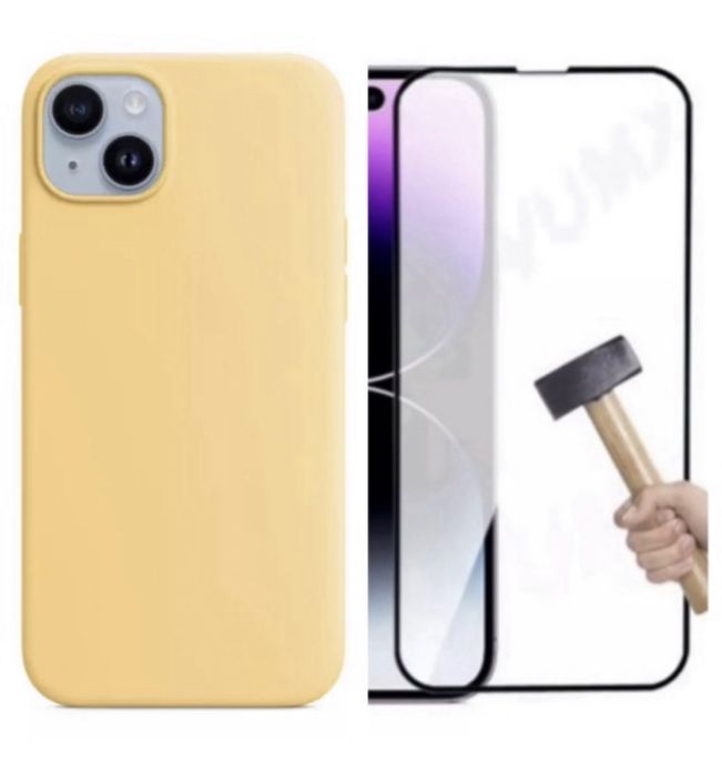Husa Guardian Case Alcant si Folie Sticla 21D Iphone 13/14/15/PRO/MAX