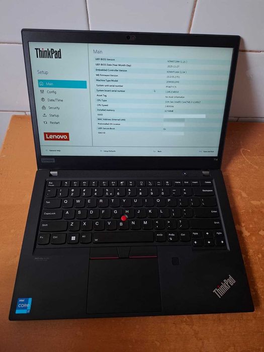 Lenovo Thinkpad T14 Gen 2i | Intel Core I7, 32Gb RAM, 512Gb NVMe, Win11 Pro