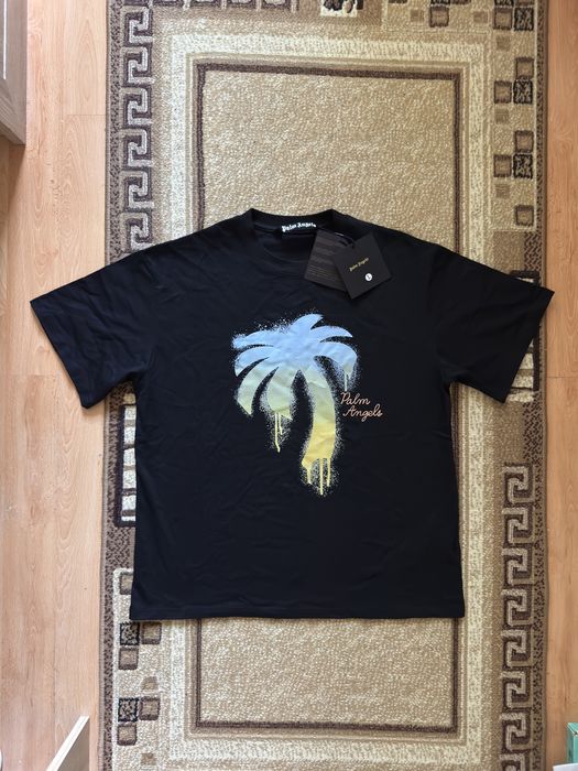 Tricou Palm Angels graffiti palm tree