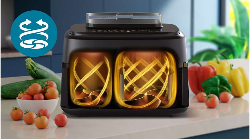 Philips NA555  9 л Аэрогриль с двумя корзинами