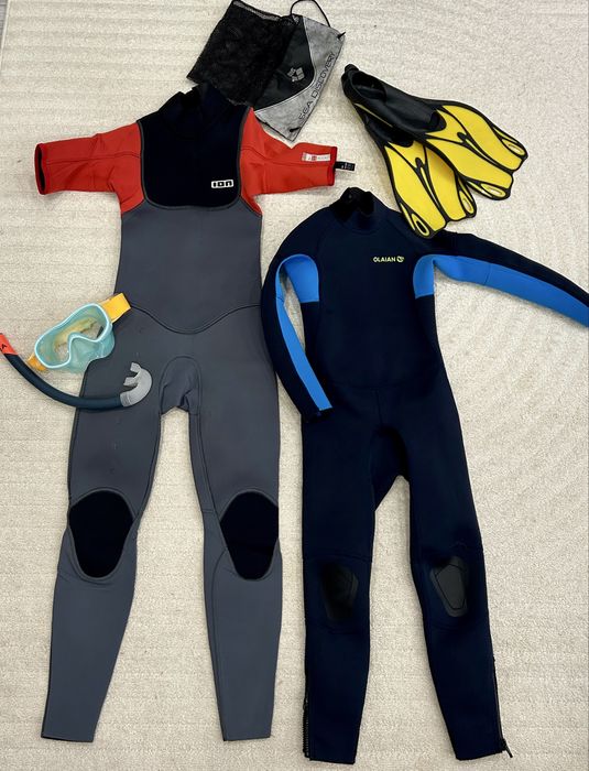 Продам гидрокостюмы + ласты и трубка в подарок!