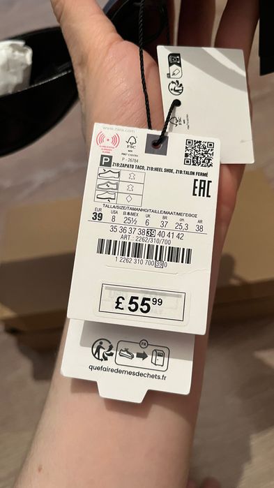 Мюли Zara новые кроко