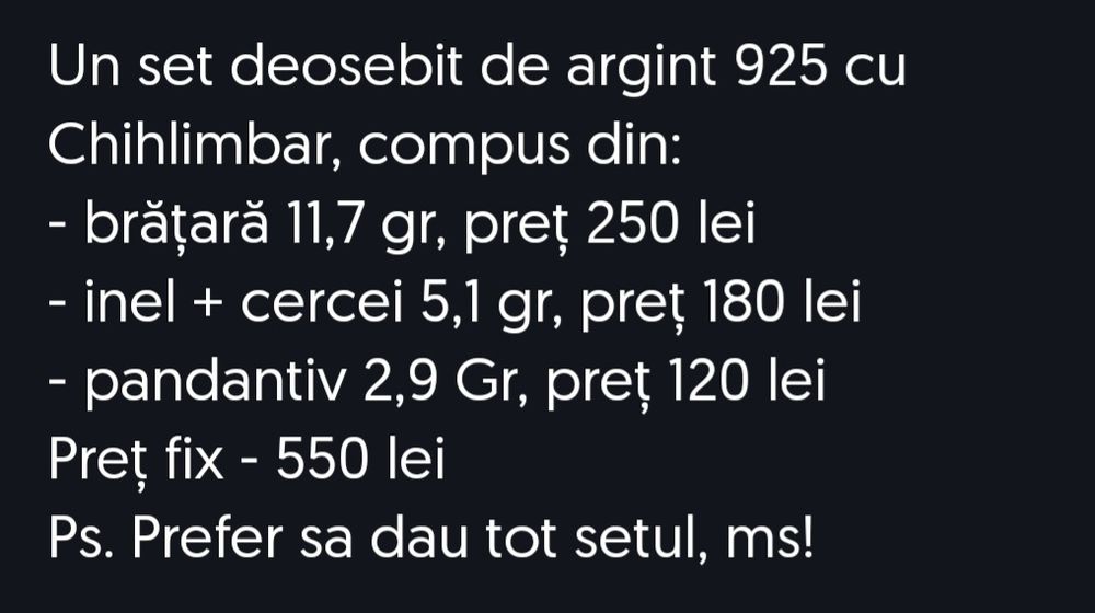 Podoabă argint 925