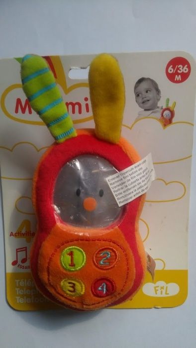 Jucarie interactiva, Iepurasul telefon, 6-36 luni, SIGILATA