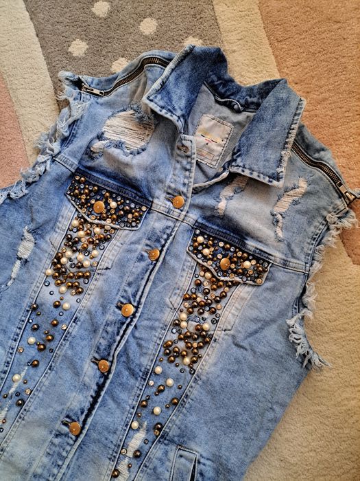 Дамски дънков елек Dishe