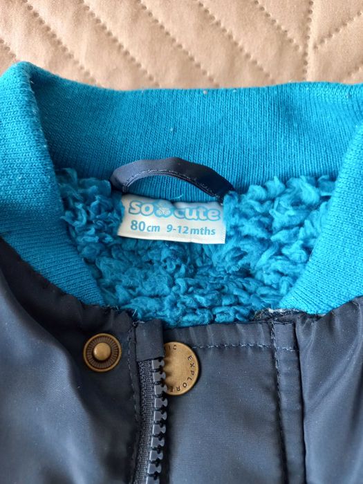 Детско зимно яке за момче So Cute, размер 80, в тъмно синьо