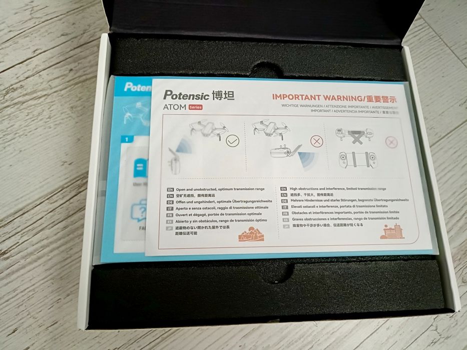 Noua Drona Potensic Atom,ghimbal 3 axe, 2 baterii,GPS,geanta Dji cadou