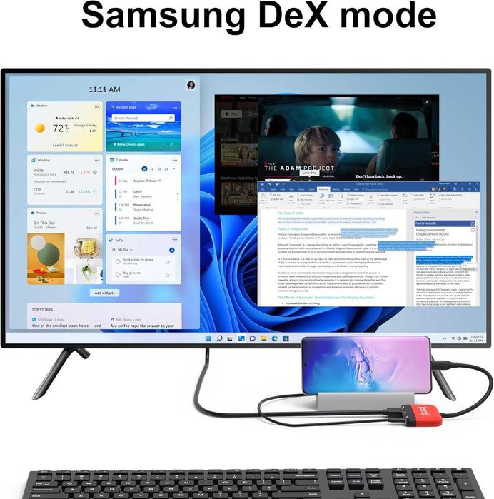 Докинг станция GKEAPZA Switch за Nintendo Switch/OLED Switch, 3-в-1