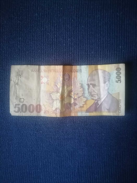 Bancnota 5000 lei (an 1998) trimit si in tara