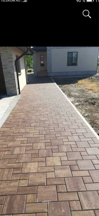 Montaj pavele bordura Rigola
