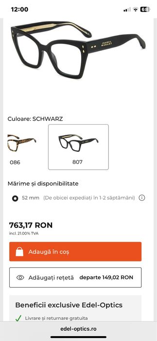 Rame ochelari Isabel Marat