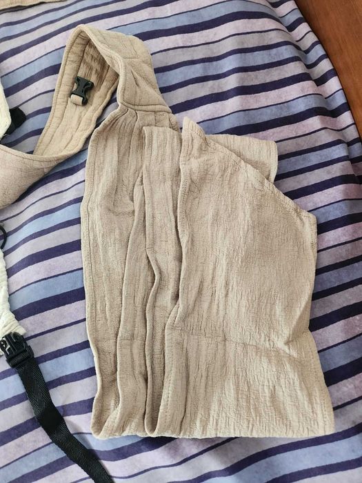 Слинг - еластичен, мрежест, за бебеносене / Ергономична раница