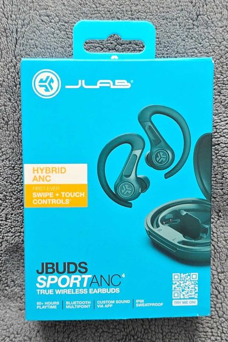Слушалки JLab JBuds Sport ANC 4 с активно шумопотискане, 60 часа, IP66