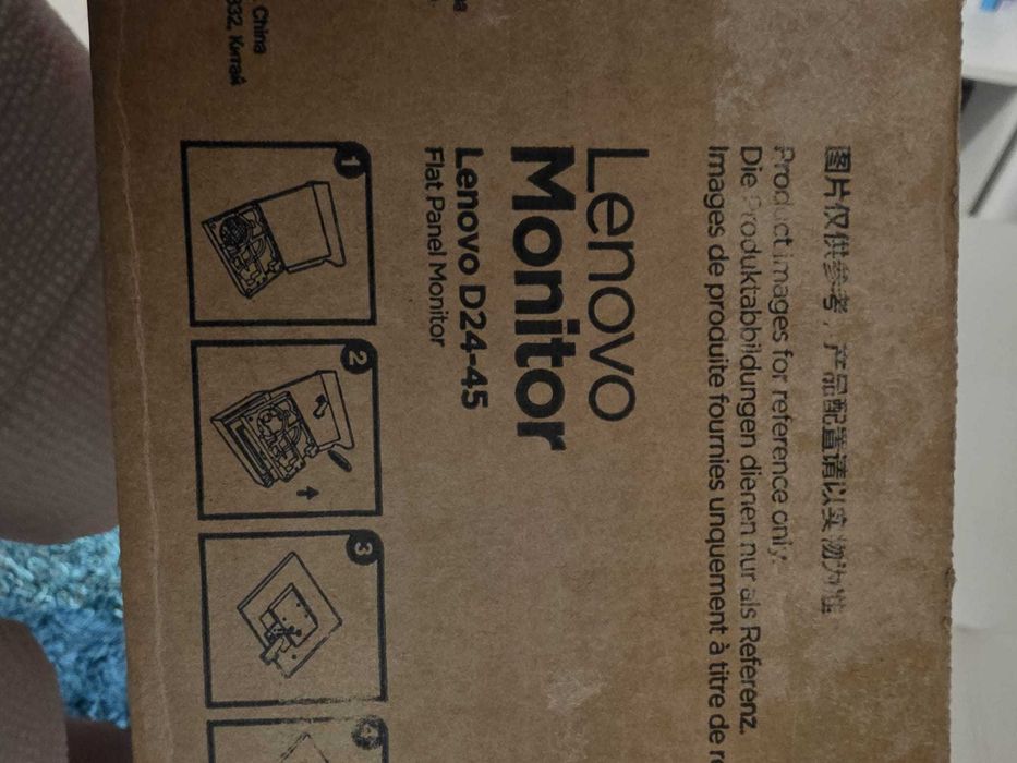 Monitor LED VA Lenovo D24-45, 23.8", Full HD (1920x1080), 75Hz
