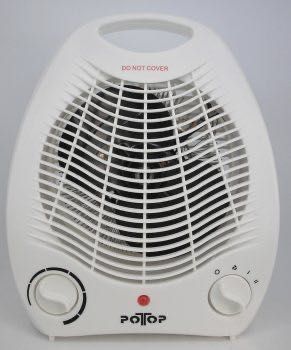 Вентилаторна печка Bobbytec 2000W, 3 степени, Термостат, Хладък въздух