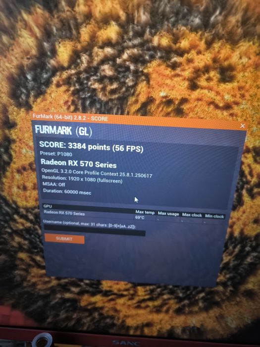 Asus rog srtix gaming rx570 8GB