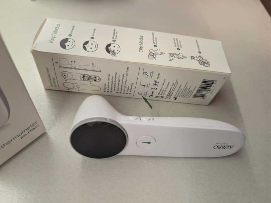 Termometru ADEBO, contactless, pentru frunte, ureche și obiecte