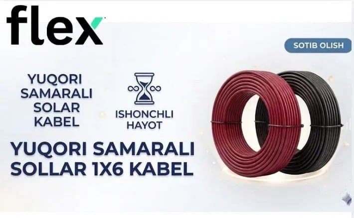 Quyosh paneli uchun JCD cabel 1×6
