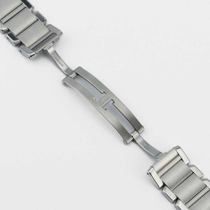 Cartier Tank Francaise Chronoflex White Dial Quartz W51001Q3