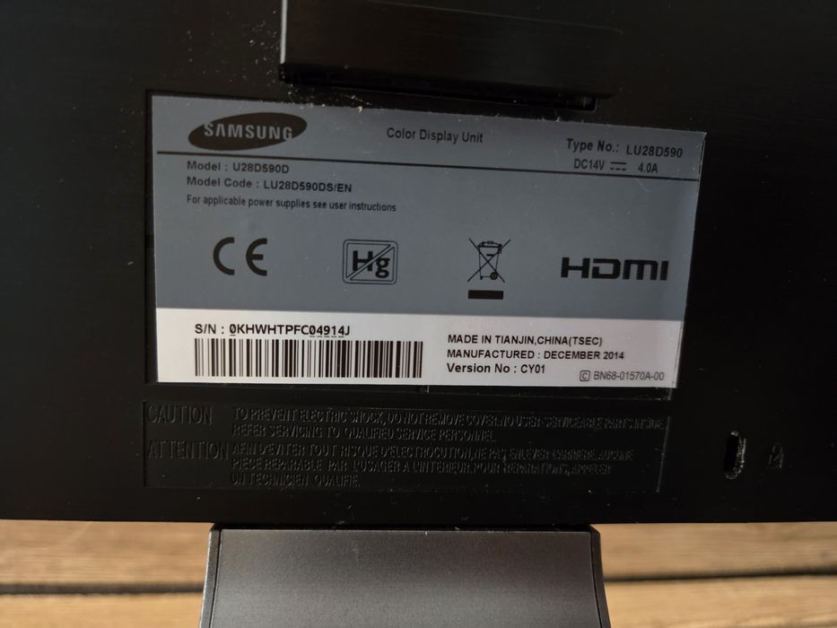 Monitor Samsung U28D590D 28 inch 4K UHD