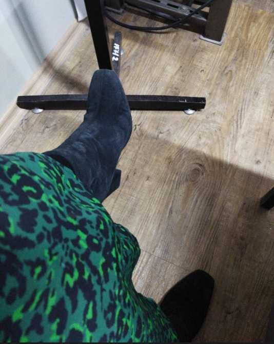 Botine / ghete din piele intoarsa naturala - 37 & 39 la super pret!