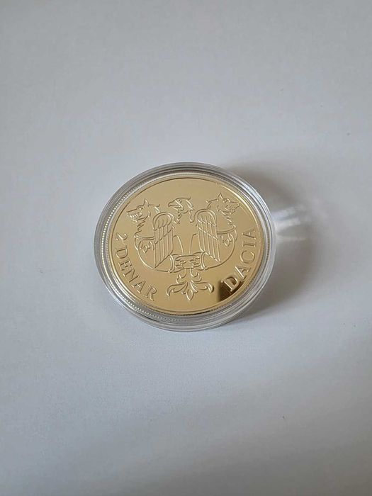 Monedă Coroana Regală a României - Înnobilată cu aur