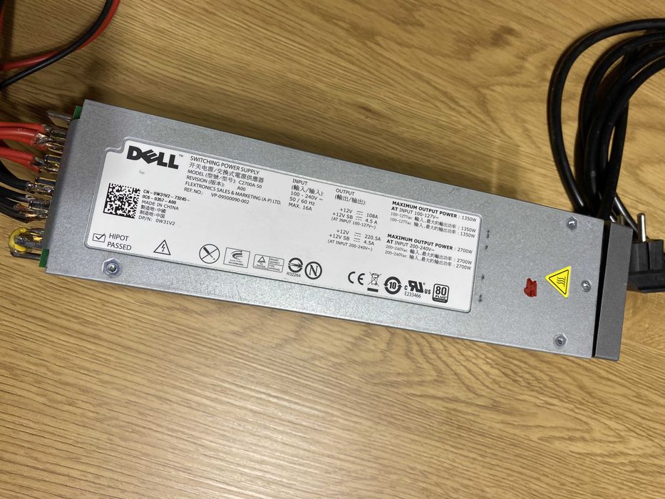 Sursa Dell 2700w 80+ PLATINUM, Silentioasa