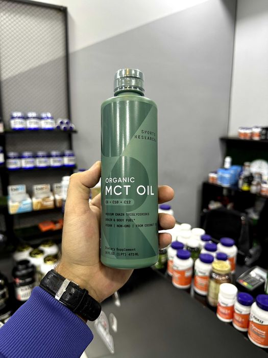 Sports Research, чистое масло MCT, без вкуса, 473 мл