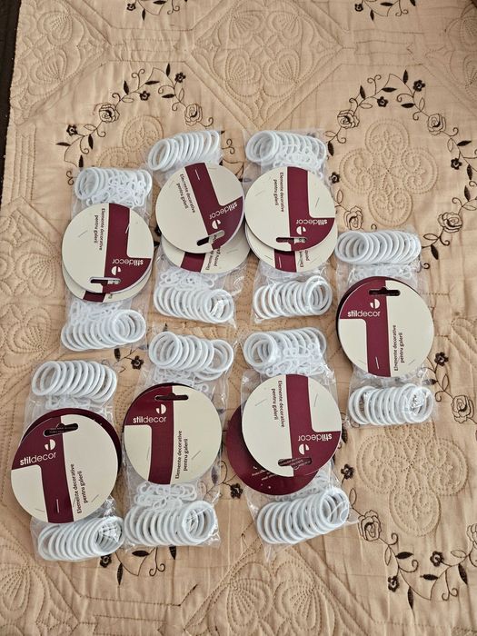 Set inele metalice și cârlige plastic galerii