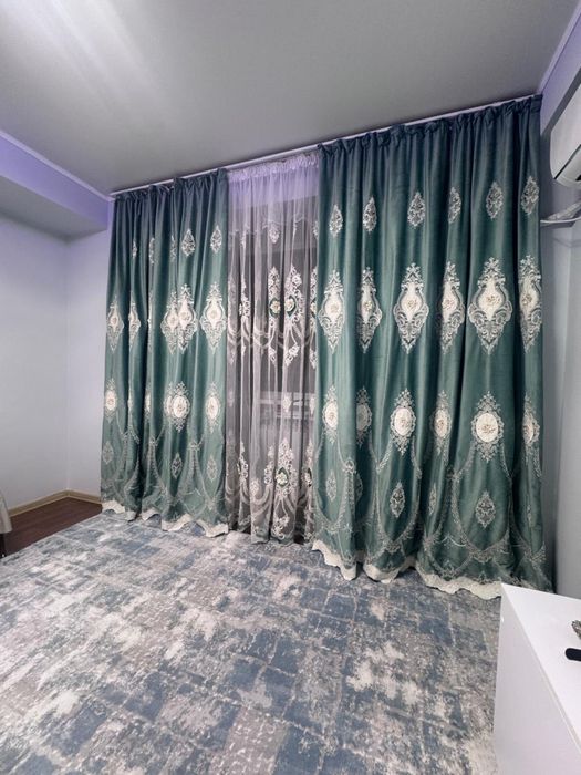 Шторы с тюлью, комплект, отличное состояние