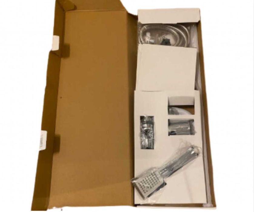 Хромиран горен душ комплект, смесител тип дъждовен душ Schütte