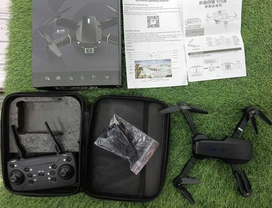 Дрон 4K HD с 2 камери, wifi, бутон Return To Home,   12 минути полет