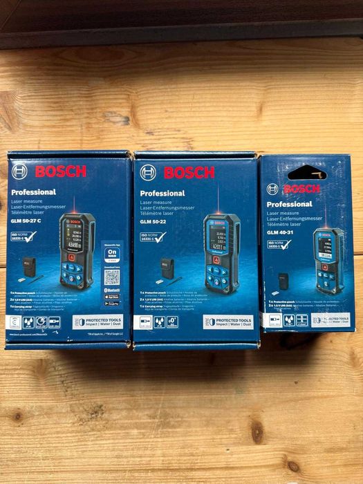 Telemetru Bosch Profesional GLM 40-31, GLM 50-22, GLM 50-27C