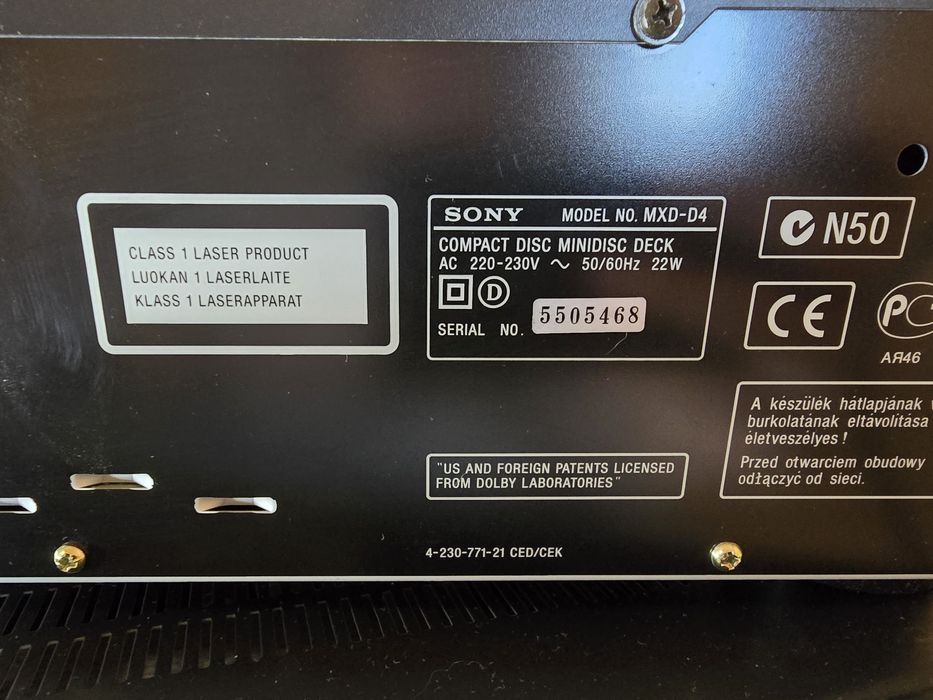 Sony MXD-D4 компакт диск/минидиск плеър