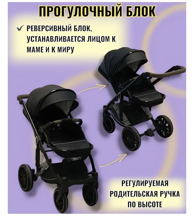 Коляска 2в1 Люлька и прогулочная