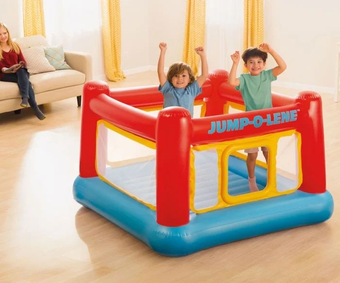 Детски надуваем батут Jump-O-Lene Intex, 174 х 174 х 112 см, PVC, безо