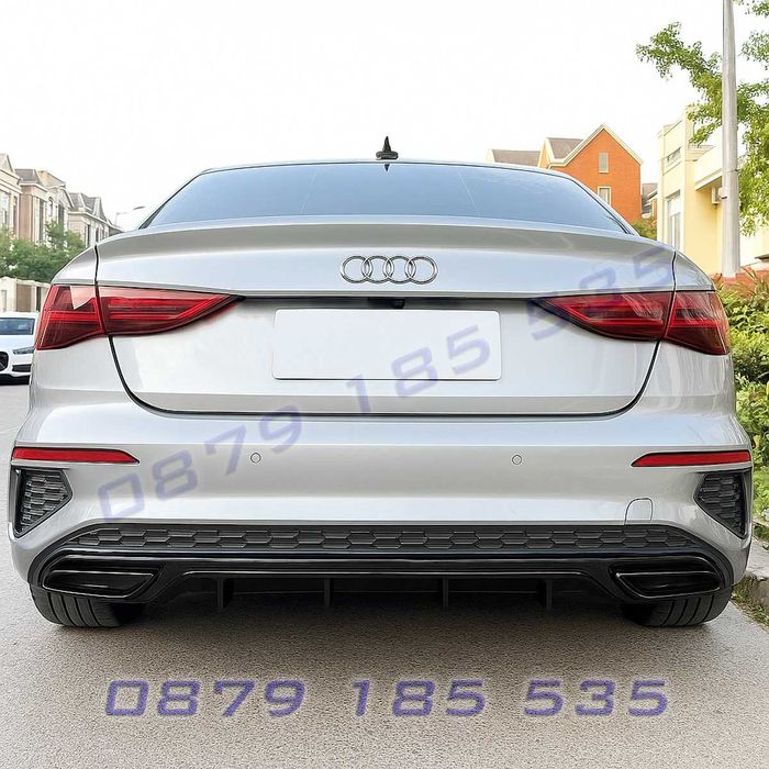 Тунинг дифузьор задна броня Audi A3 8Y Sedan заден дифузор ауди а3
